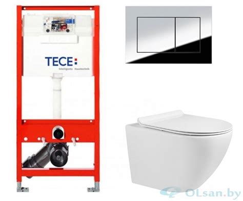 Комплект инсталляции TECE TECEbase kit 9400412 с безободковым унитазом ...