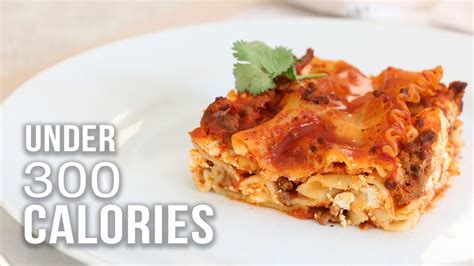 LASAGNA UNDER 300 CALORIES   YouTube