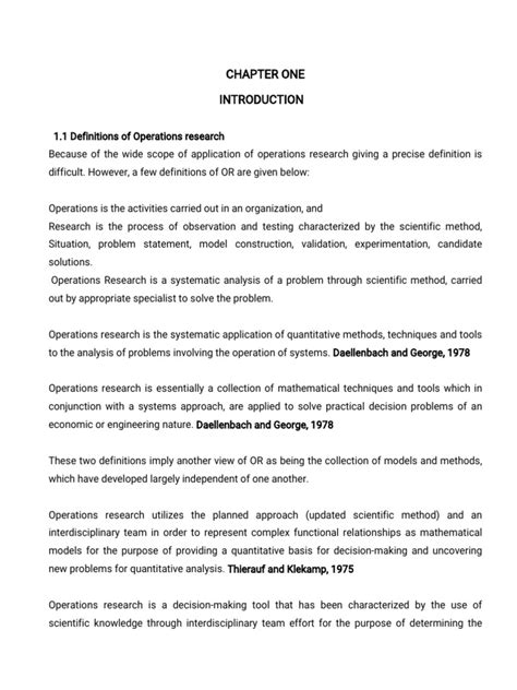 Image result for Operating Research Chapter Two