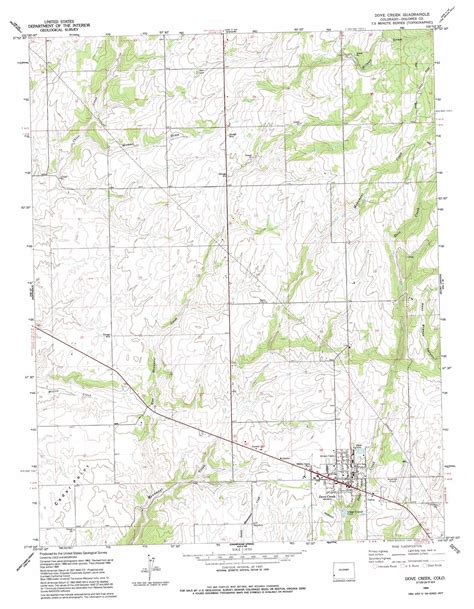 Dove Creek topographic map 1:24,000 scale, Colorado