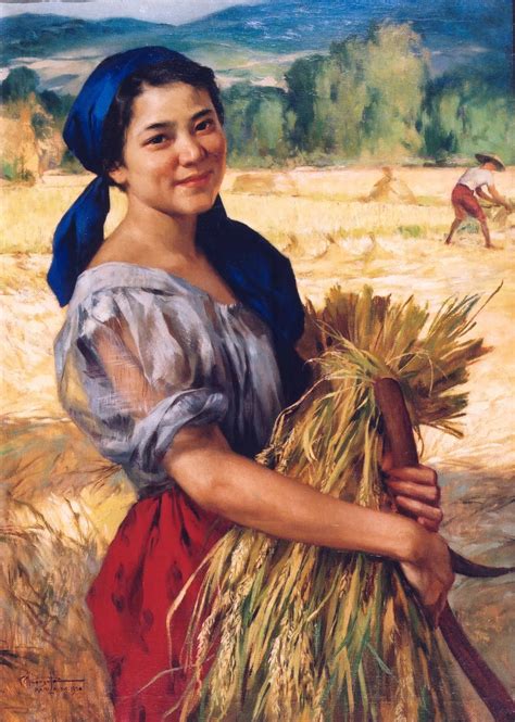 MANILA Pop Hits Radio!: Fernando Amorsolo's Smiling Plain Maiden (Palay Maiden)
