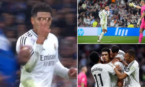Jude Bellingham makes 'cold' gesture towards Getafe goalkeeper after ...