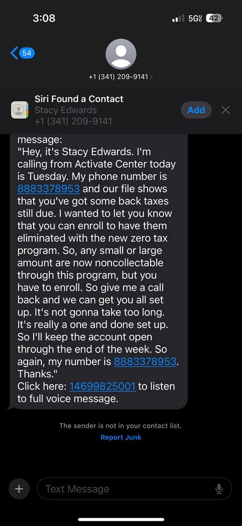 Is this a scam? Phone call and VM about taxes : r/Scams