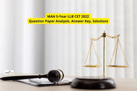 MAH 5-Year LLB CET 2022 Question Paper Analysis (Out), Answer Key ...