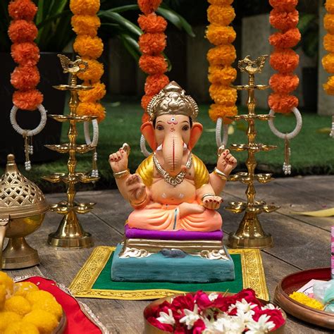 Buy 1FEET Eco-Friendly Sumukha Ganpati | Plant-A-Ganesha Online in ...