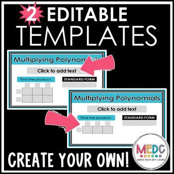 Image result for Polynomial Multiplication Box Method