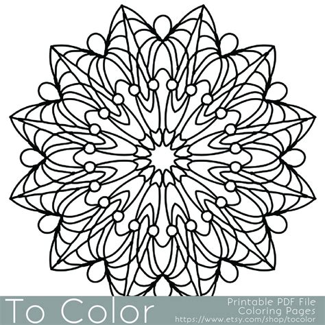 Adult Easy Coloring Pages