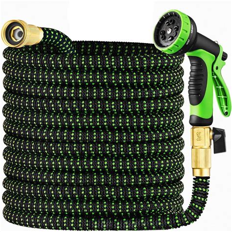Garden Hose 50 ft & Nozzle, Expandable Garden Hose Heavy Duty ...