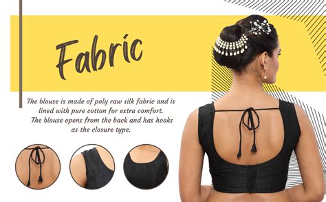 Madhu Fashion Women's Raw Silk Sleeveless Ready to Wear Saree Blouse ...