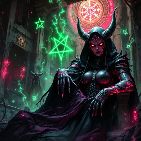 A crimson skinned stunningly beautiful, yet sinister...