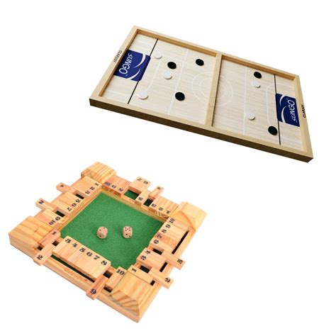 Clapjoy Tabletop Board Games Combo – Slingo & Shut the Box | Fun Famil ...