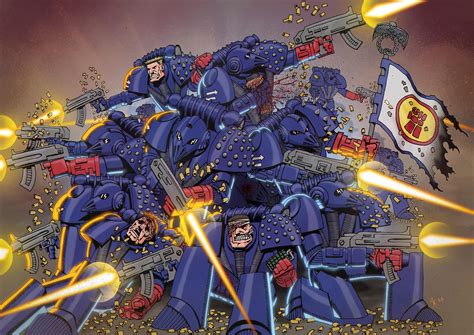 Crimson Fists :: Space Marine (Adeptus Astartes) :: Imperium (Империум ...