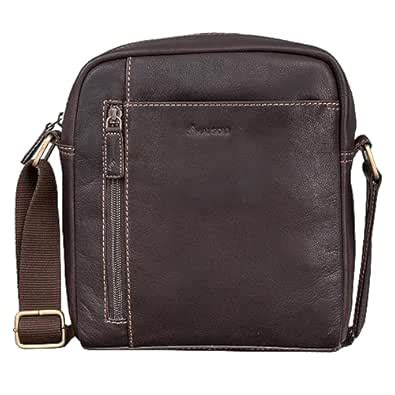 Buy MAI SOLI Men Genuine Leather Crossbody Bag - Brown at Amazon.in