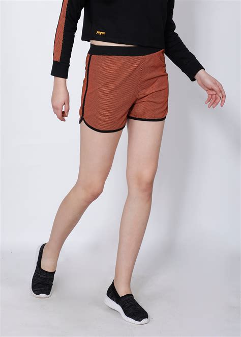 Orange Black Shorts - Yogue Activewear