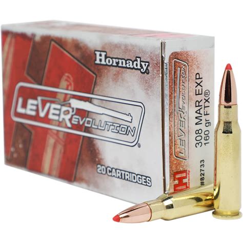 Hornady LEVERevolution® FTX® .308 Marlin Express 160-Grain Ammunition ...