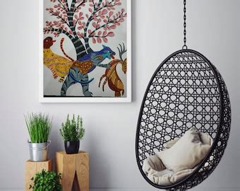 Buy Tree of Life Madhubani Painting Wall Decor Art Prints Online in ...