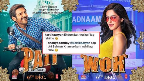 Kartik Aaryan and Ananya Panday compare themselves to Salman Khan ...