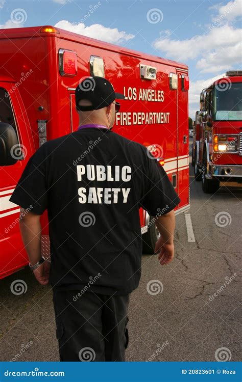 Public safety officer stock image. Image of communication - 20823601