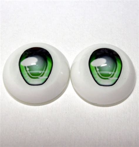 旧モデル・22mmレジンアイ 微笑み(ほほえみ)の君 通常アイ 緑 #4 | そらのあお屋