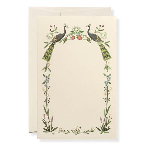 Peacock Invitation – Karen Adams Designs