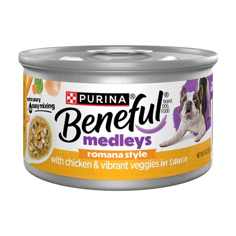 Buy Purina Beneful Wet Dog Food, Medleys Romana Style With Chicken ...