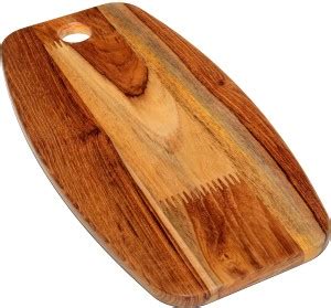ISHNAA Premium Indian Teak Wood Chopping Board for Chopping and Cutting ...