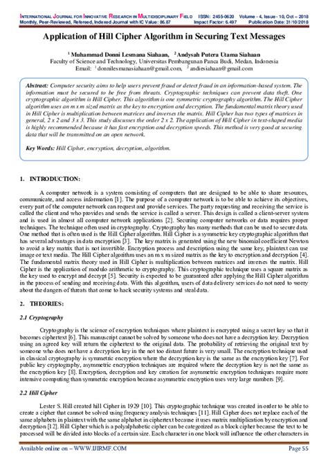 Image result for Encryption Algorithm of Hill Cipher