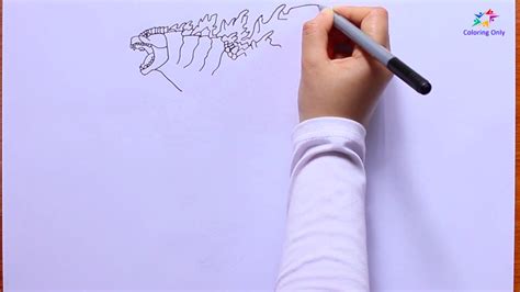 Image result for Godzilla Drawing Tutorial Easy