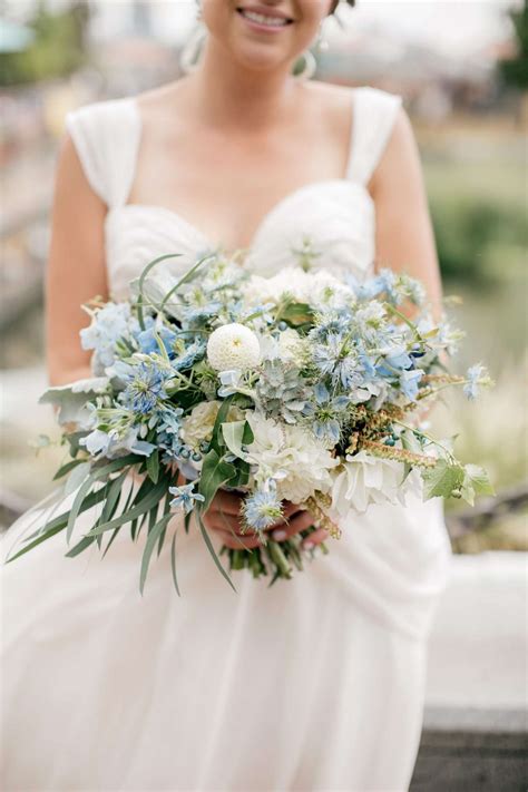 22 Beautiful Bouquets That Can Double as Your Something Blue