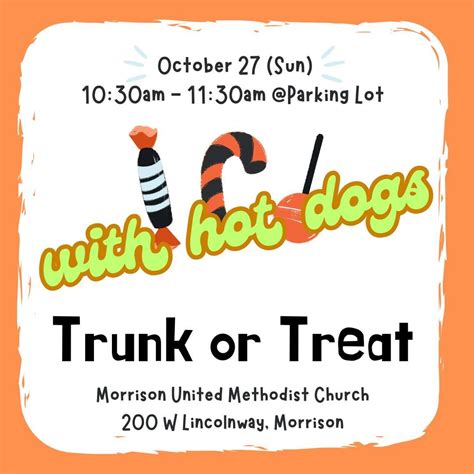 MUMCs Trunk or Treat with HOT DOGS, 200 W Lincolnway, Morrison, IL ...