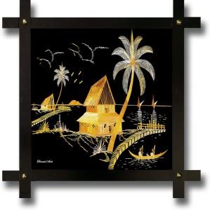 Poster N Frames Cross Wooden Frame Hand-Crafted with photo of landscape ...