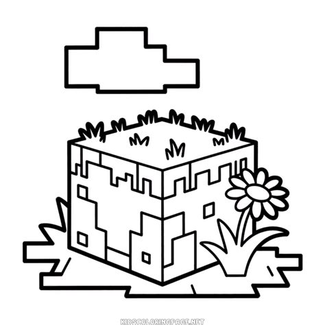 Image result for Minecraft Grass Block Coloring Pages