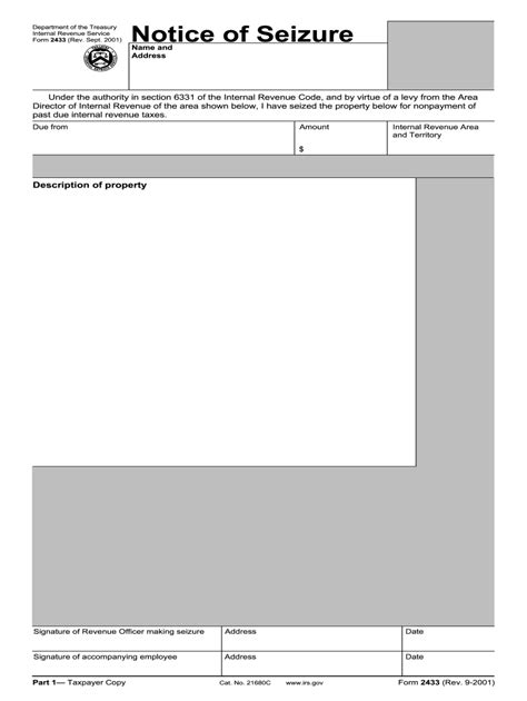2001-2026 Form IRS 2433 - Fill Out, Sign & Share Online | pdfFiller