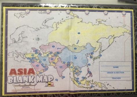 Image result for Asia Map Test