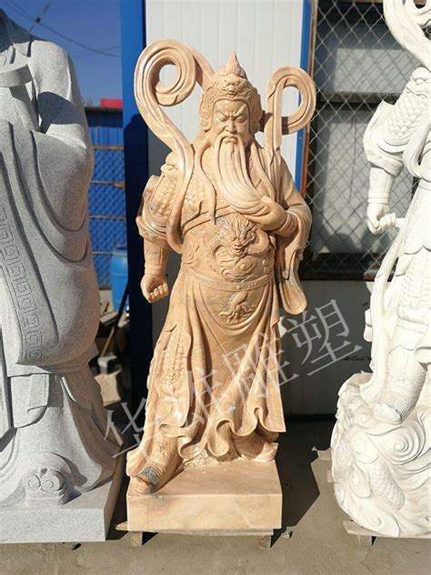 关公骑马石雕，广场人物石雕 - 卓景雕塑公司