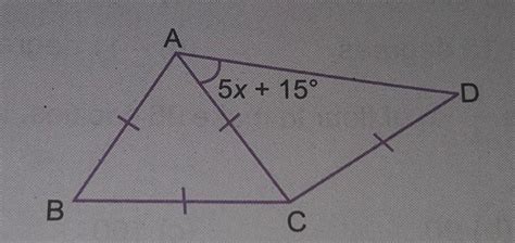 ∆ABC is an equilateral triangle∆ACB is an isosceles triangle with AC=CD ...