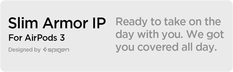 Spigen Slim Armor IP Waterproof Case Cover for Airpods 3rd Gen. (2021 ...