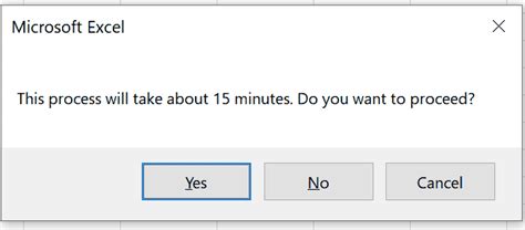 Image result for VBA MsgBox Options