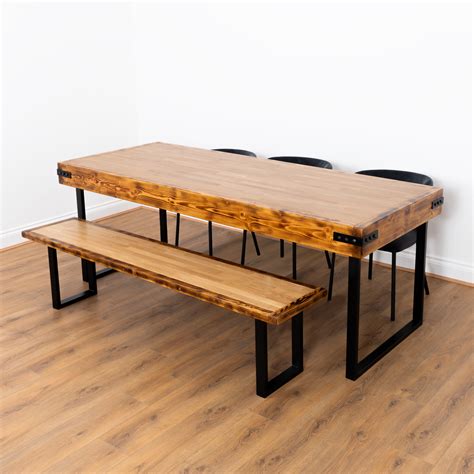 Square Butcher Block Dining Table