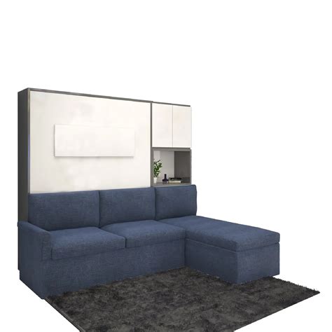 Oliver LX – Wallbed with L-Shaped Sofa & Storage Unit