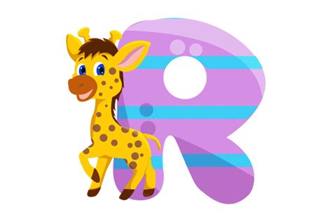 Cute Icon Animals Alphabet R Clipart Graphic by pohonrindangstudio ...