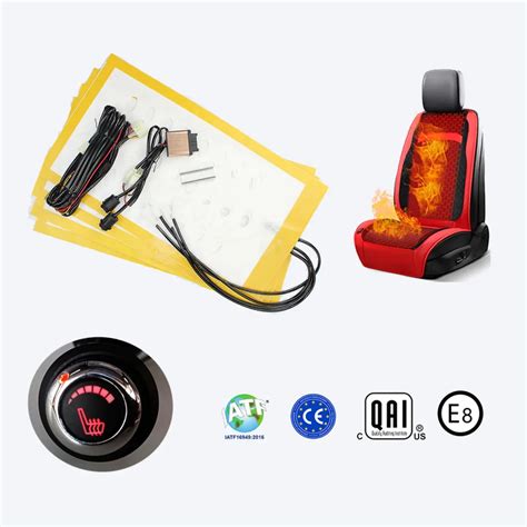 Seat Heater Kit includes heating pads, temperature switches, and wire harness