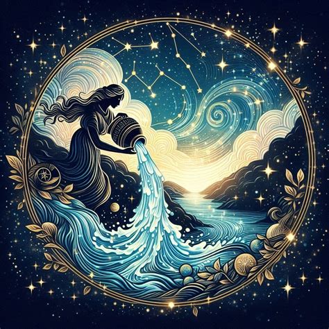 Pin by Istrella on ♌♒♐ Zodiac Signs ♌♒♐ Art 2 | Aquarius art, Zodiac ...