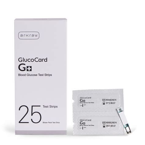 Arkray G+ Glucocard 25 test Strips - Blood Glucose Monitor Strips