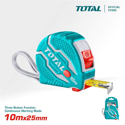 TOTAL Steel Measuring Tape Reading In Metric & Imperial Inches & Feet ...
