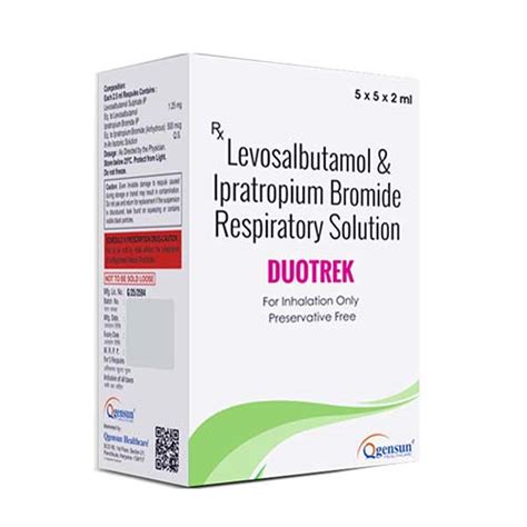 DUOTREK Respules - Levosalbutamol (0.63mg) + Ipratropium (500mcg ...