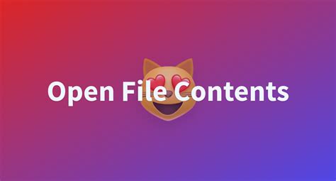 Image result for Open Contents File