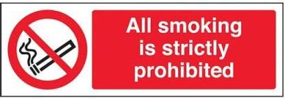 RLDigitalUnits All smoking is strictly prohibited sign board Emergency ...