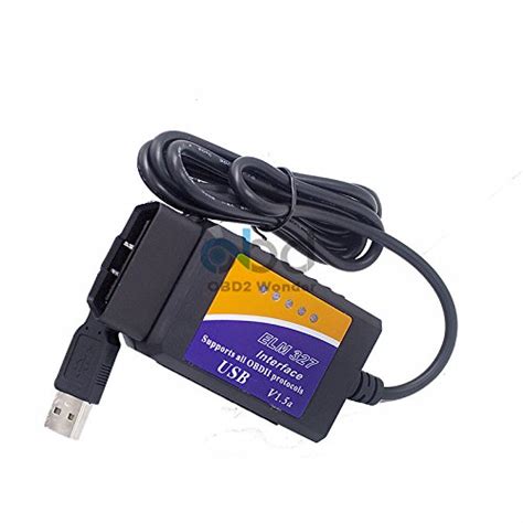 Generic D6Newly Auto Diagnostic Scanner Elm327 USB V1.5 OBD/Obdii Scan ...