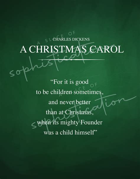 Charles Dickens - A Christmas Carol Quote . Printable Sign | Digital ...